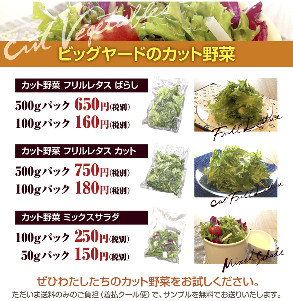 カット野菜商品案内